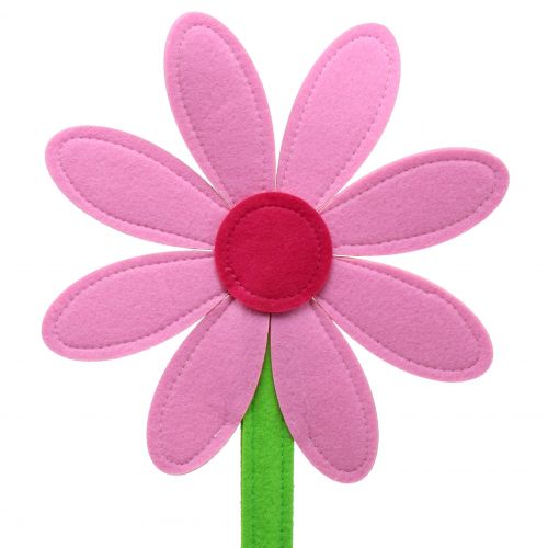 Fiore di feltro rosa 87 cm