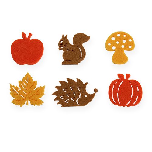 Floristik24 Decorazioni sparse in feltro 3 cm 72 pz