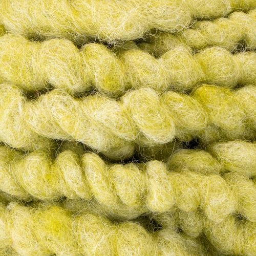 Prodotto Cordino in feltro, lana, verde, 25 m, nastro decorativo, fioristica, decorazione, artigianato, fai da te