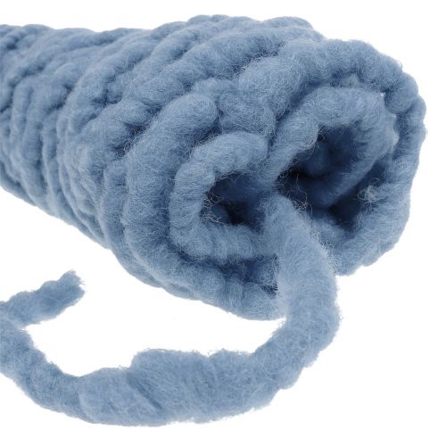 Prodotto Cordoncino di feltro pile Mirabell 25m blu