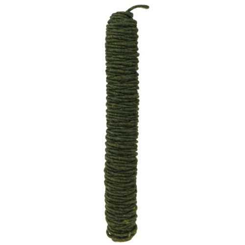 Prodotto Cordoncino in feltro cordoncino vintage per artigianato filo stoppino verde 55 m