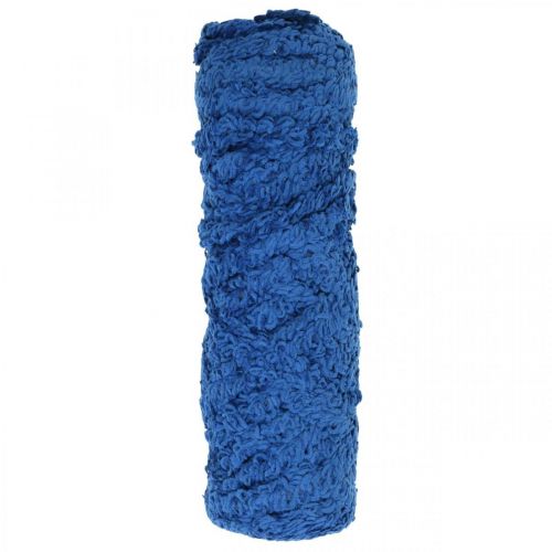 Cordone di feltro in pile Mirabell ad anello blu 35m