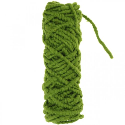 Floristik24 Feltro in pile Mirabell verde scuro 25m