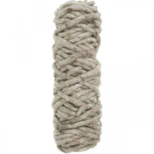 Cordoncino in feltro Velcro Mirabell 25m beige/marrone