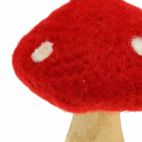 Floristik24 Fly Agaric Autumn Deco Red H13,5cm 2 pezzi