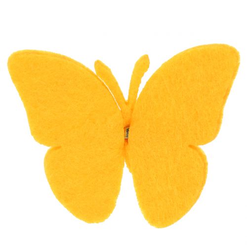 Floristik24 Farfalle in feltro con clip 7 cm 24 pezzi