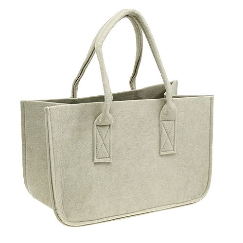 Floristik24 Borsa in feltro 39x25x22 cm crema