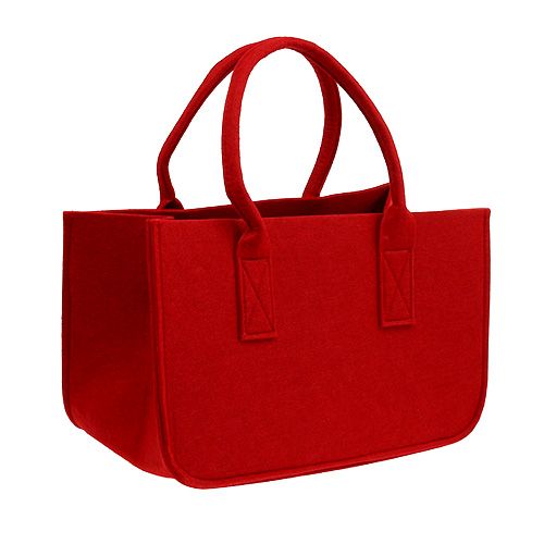 Floristik24 Borsa in feltro 39x25x22cm rossa