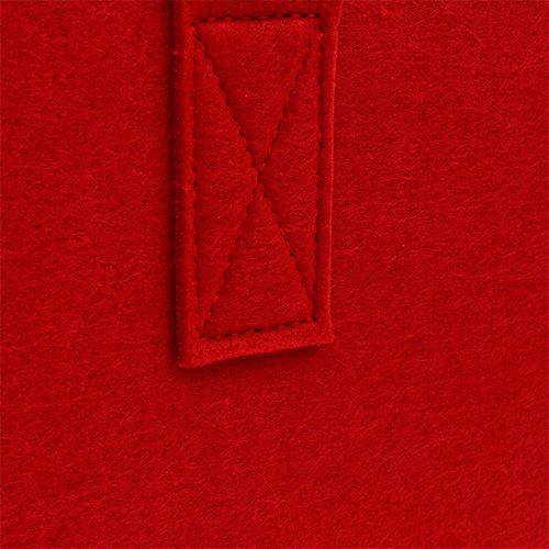 Floristik24 Borsa in feltro 39x25x22cm rossa