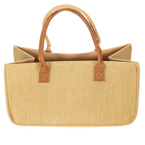 Borsa in feltro effetto rafia 50 cm x 25 cm x 25 cm | Floristik24.it
