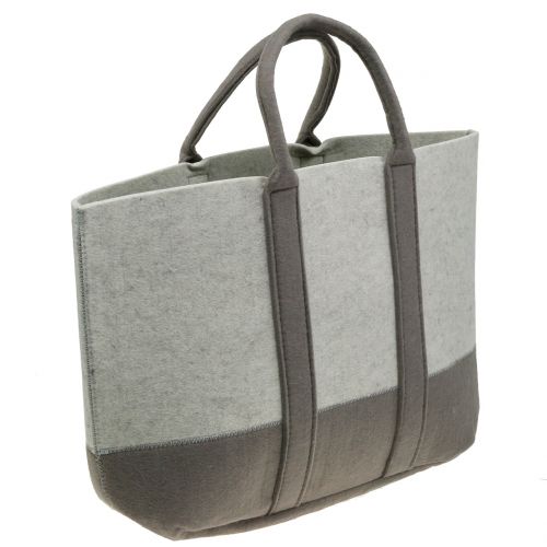 Prodotto Borsa in feltro grigia / marrone 54 cm x 34 cm x 15 cm