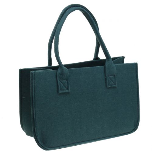 Floristik24 Borsa in feltro blu-grigio 40 cm x 20 cm x 25 cm
