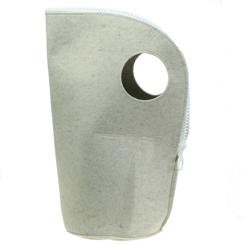 Floristik24 Borsa in feltro Grigio H58cm