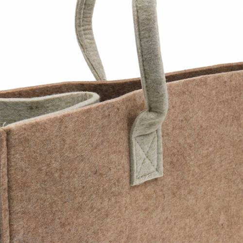 Floristik24 Borsa in feltro marrone chiaro 50 × 25 × 25 cm