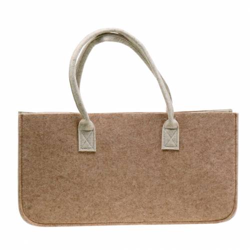 Floristik24 Borsa in feltro marrone chiaro 50 × 25 × 25 cm