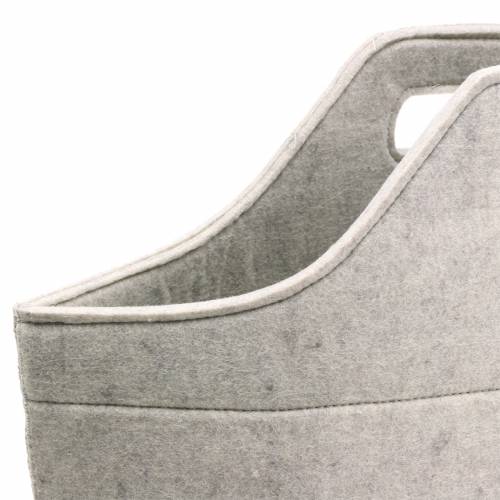 Floristik24 Borsa in feltro grigia 43 cm x 20 cm x 42 cm