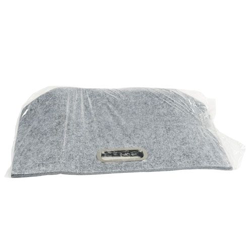 Floristik24 Borsa in feltro grigio 48 cm x 30 cm x 20 cm