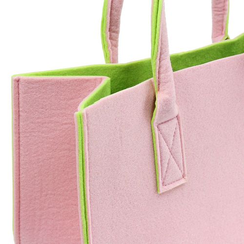 Floristik24 Borse in feltro rosa chiaro 40 cm x 25 cm x 20 cm