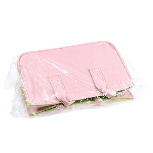 Floristik24 Borse in feltro rosa chiaro 40 cm x 25 cm x 20 cm
