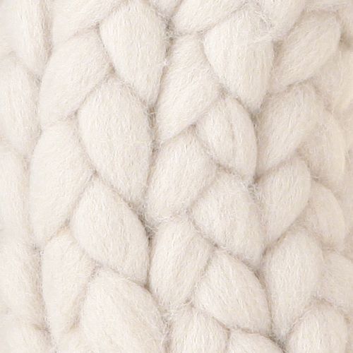 Floristik24 Ghirlanda decorativa in feltro di lana da appendere in beige Ø30cm H4cm