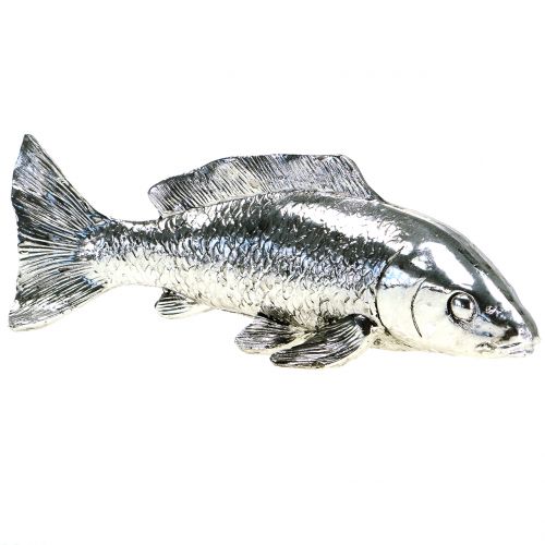 Pesce decorativo argento 22cm