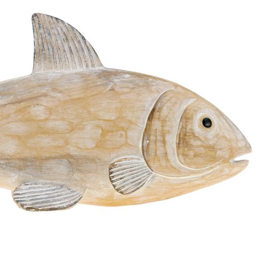 Floristik24 Pesce decorativo in legno effetto natura L19cm