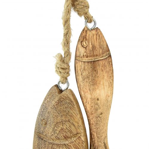 Prodotto Pesce in legno di mango Pesce in legno da appendere naturale 10/15cm