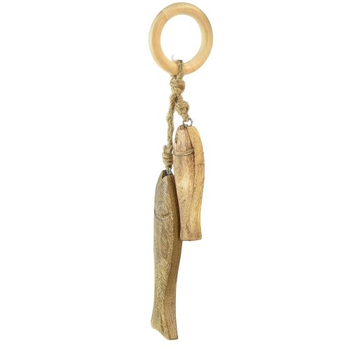 Prodotto Pesce in legno di mango Pesce in legno da appendere naturale 10/15cm