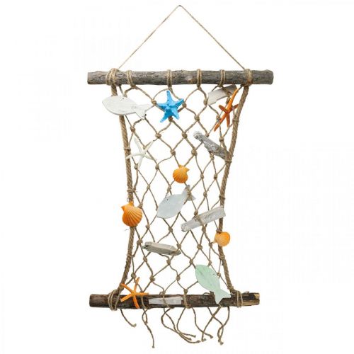 Prodotto Decorazione rete da pesca decorazione murale pesce decorazione marittima 38x50cm