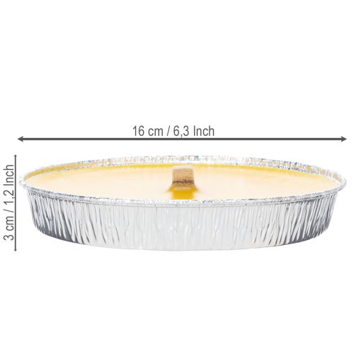 Prodotto Candela profumata alla citronella contro gli insetti, ciotola con fiamma perfetta per balconi, terrazze e picnic, 16 cm