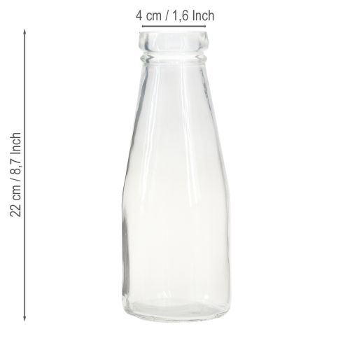 Prodotto Decorazione bottiglie bottiglia di vetro vaso bottiglia vetro Ø8cm 22cm