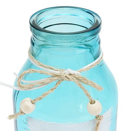 Floristik24 Bottiglia in vetro colori assortiti Ø8cm H15cm 3 pezzi