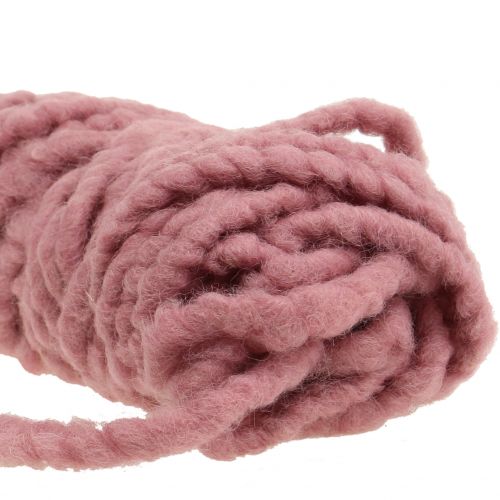 Prodotto Cordone in feltro soffice Mirabell rosa antico 25 m