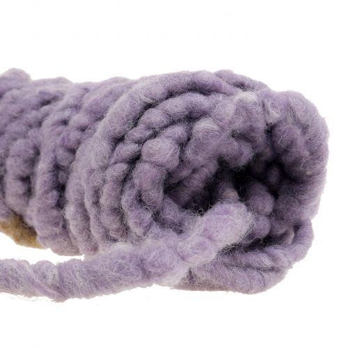 Prodotto Cordoncino in feltro di pile Mirabell viola 25 m
