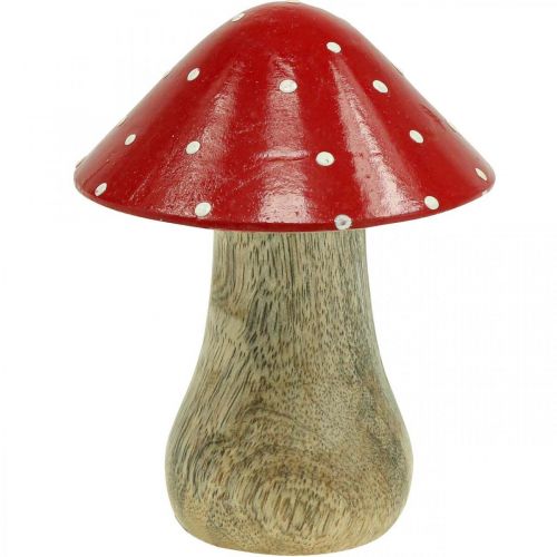 Floristik24 Fly agarico deco fungo di legno decorazione autunnale legno 10×8cm