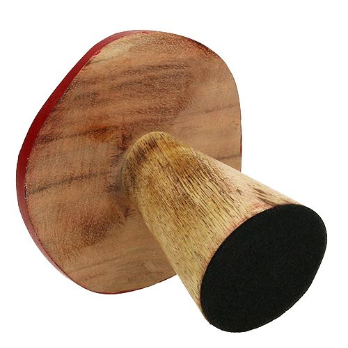 Floristik24 Fly Agaric Wood Mushroom Mix 9cm -10,5cm Red, Natural 8pcs