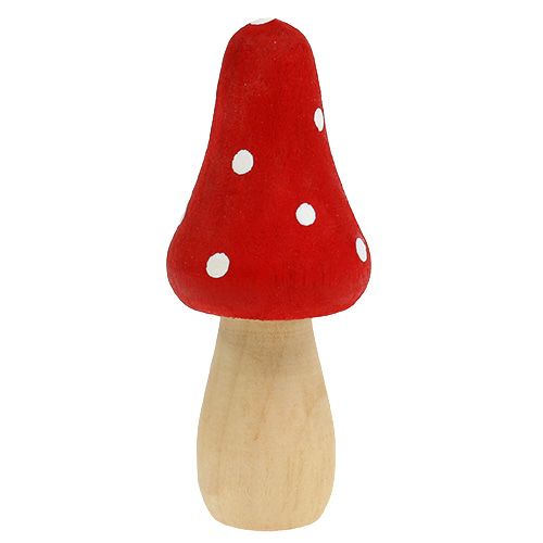 Floristik24 Toadstool in legno 6 cm 12 pezzi