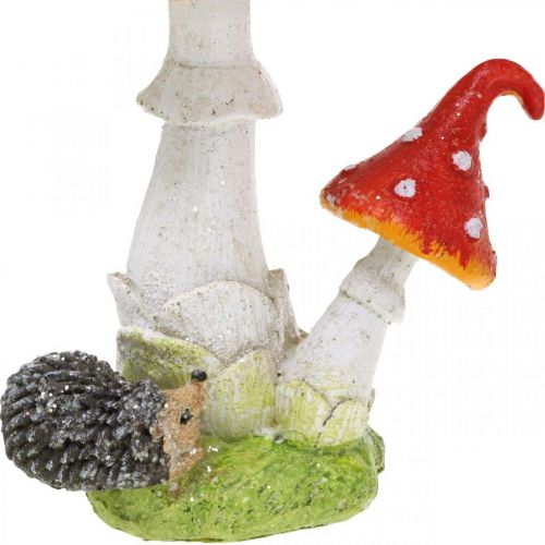 Prodotto Agarico di mosca con decorazione di ricci decorazione della tavola di funghi autunno H22cm 2 pezzi