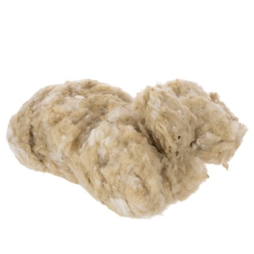 Lana di pecora beige naturale, sfusa, per lavori di artigianato e decorazione, 250 g