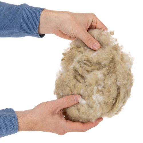 Lana di pecora beige naturale, sfusa, per lavori di artigianato e decorazione, 250 g | Floristik24.it