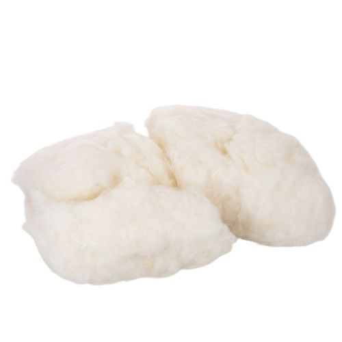 Lana di pecora naturale sciolta, melange bianco, versatile, 250 g acquistare | Floristik24.it