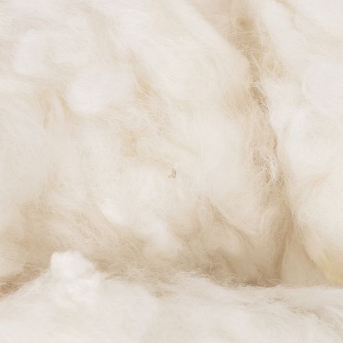 Lana di pecora naturale sciolta, melange bianco, versatile, 250 g | Floristik24.it
