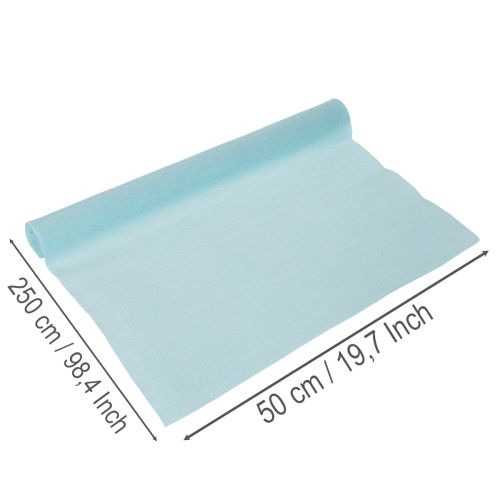 Carta crespa per fioristi, 50x250 cm, blu, per decorazioni. | Floristik24.it