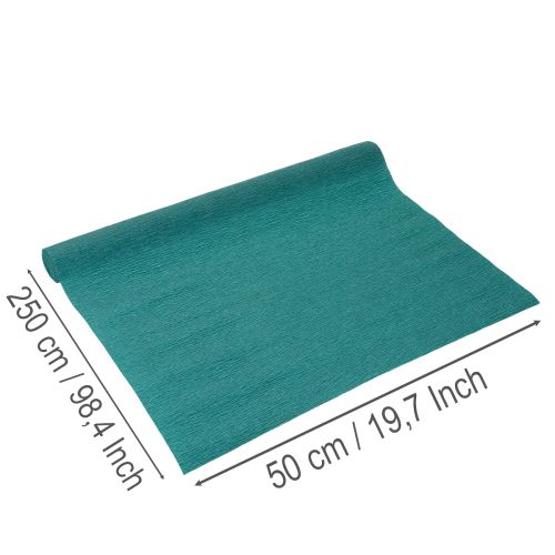 Carta crespa per fioristi, blu, rotolo 50x250 cm | Floristik24.it