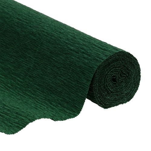 Carta Crespa Fiorista Verde Scuro 50x250cm