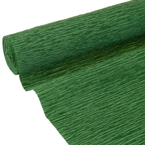 Floristik24 Carta crespa per fioristi verde scuro 50x250cm