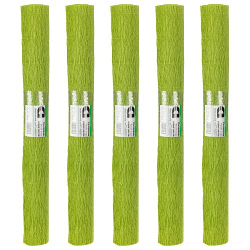 Prodotto Carta crespa per fioristi, verde erba, 50×250 cm, 5 pezzi