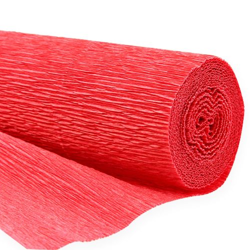 Carta crespa per fioristi, carta crespa per fioristi, rossa, 50×250cm, 5 pezzi
