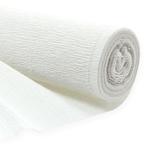 Carta crespa per fioristi, bianca, 50×250 cm, 5 pezzi