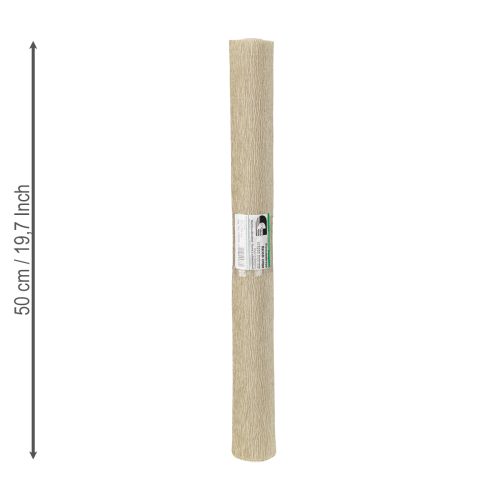 Prodotto Carta crespa fiorista natura 50x250cm